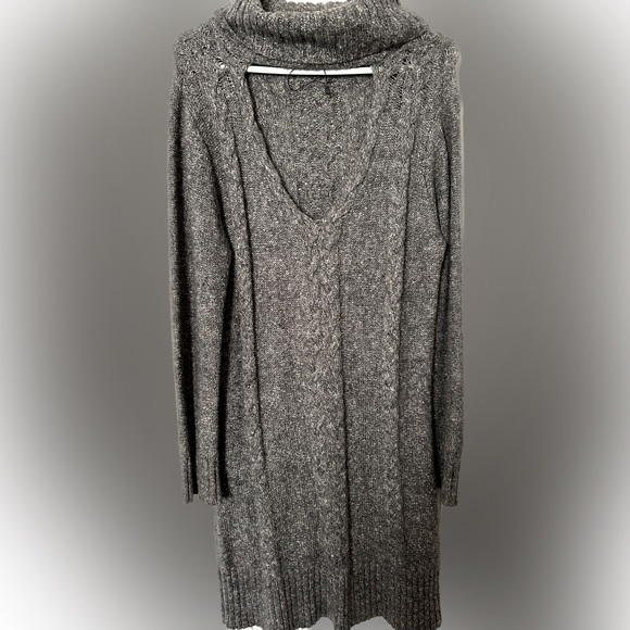 Large Dynamite Grey Sweater Dress - Picture 2 of 3